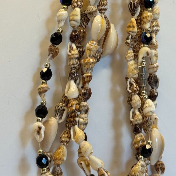 Vintage Shell Necklace Trio  3 Island Necklaces Surfer Beachcore Y2K Surfer Set - Picture 2 of 6